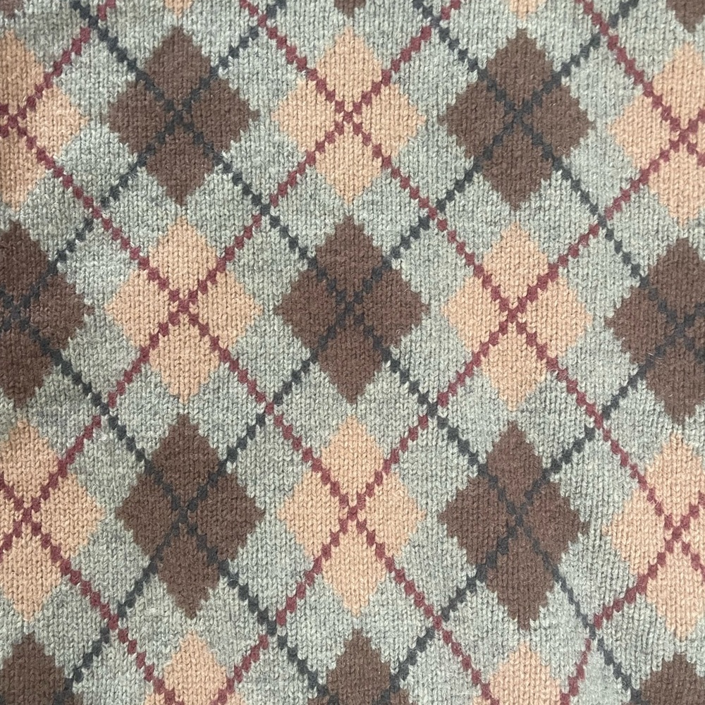 Polo Ralph Lauren 90s Vintage Argyle Wool Sweater - Picture 4 of 5